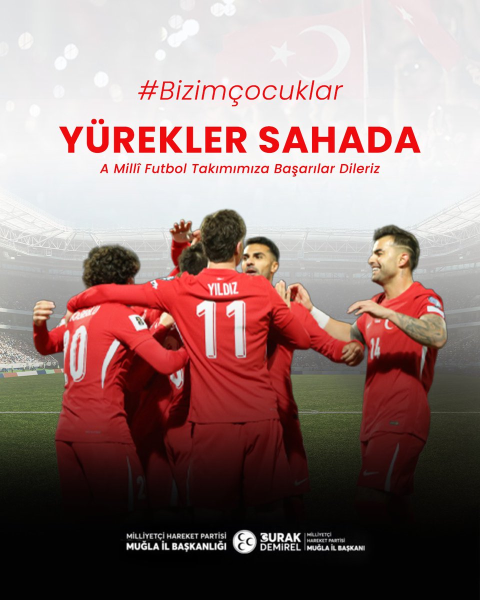 MHP Muğla İl Başkanlığı, Milli Futbol Takımı'na Gürcistan Maçında Başarı Diledi