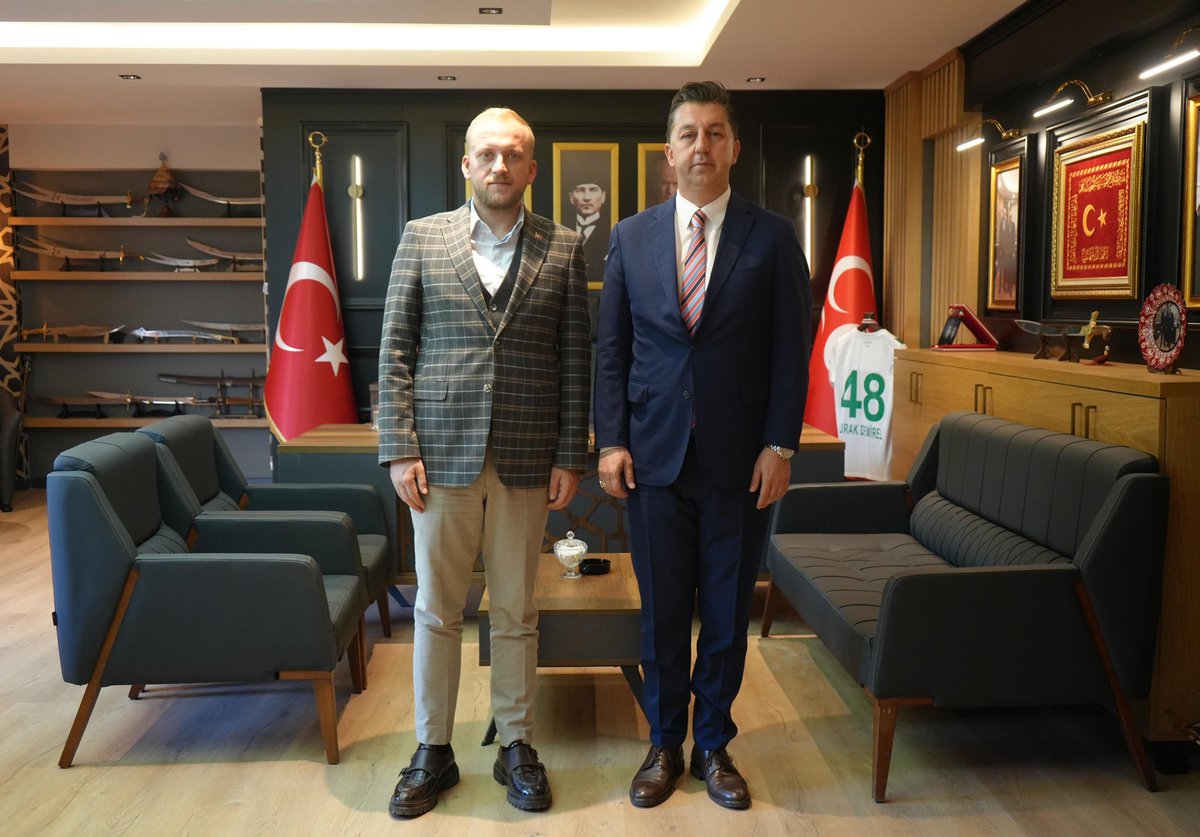 MHP Muğla İl Başkanı Burak Demirel, Marmaris Esnaf ve Sanatkârlar Odası Başkanı'nı Ağırladı
