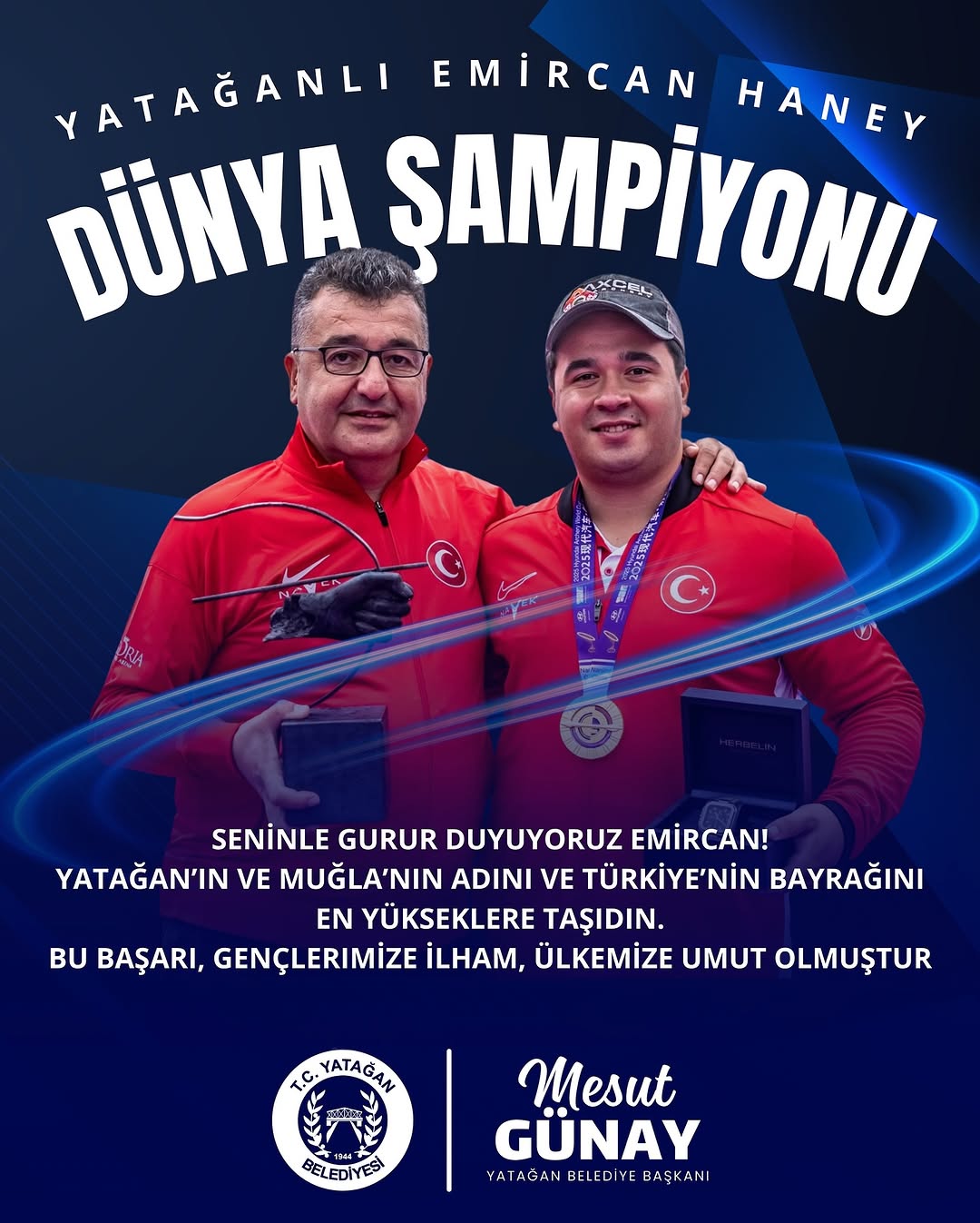 Yatağanlı Okçu Emircan Haney, Çin'de Dünya Şampiyonu Oldu