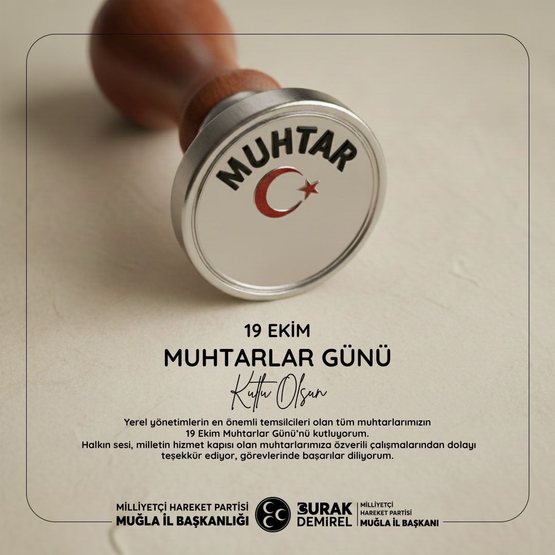 19 Ekim Dünya Muhtarlar Günü Kutlandı