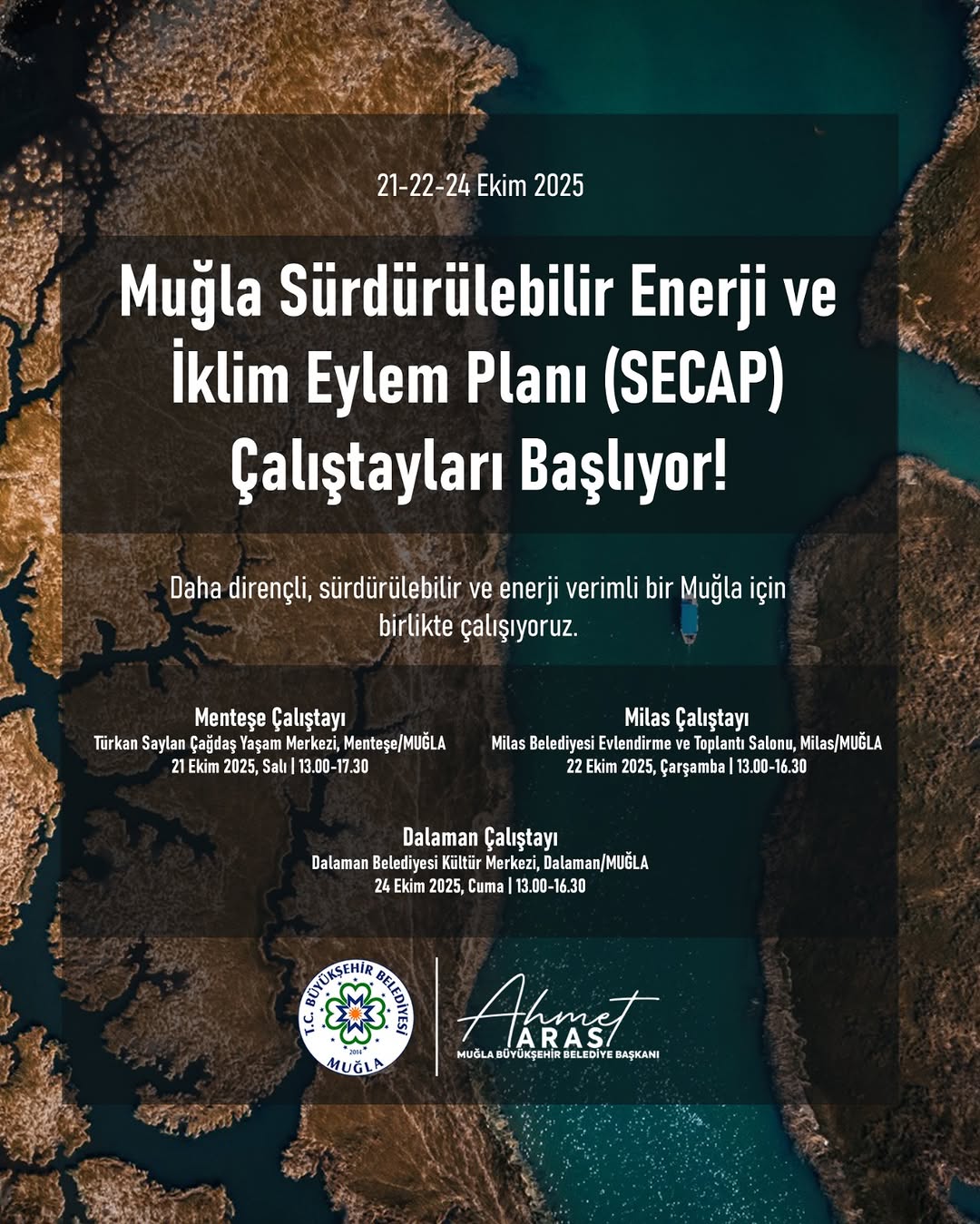 Muğla'da İklim Değişikliği ile Mücadele için SECAP Çalıştayları Düzenleniyor