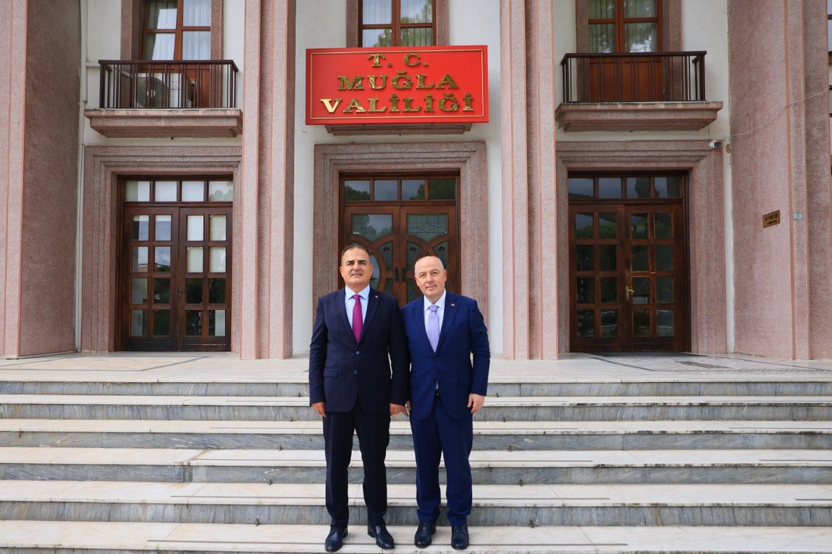 Denizli Valisi Muğla'da Vali Akbıyık'ı Ziyaret Etti