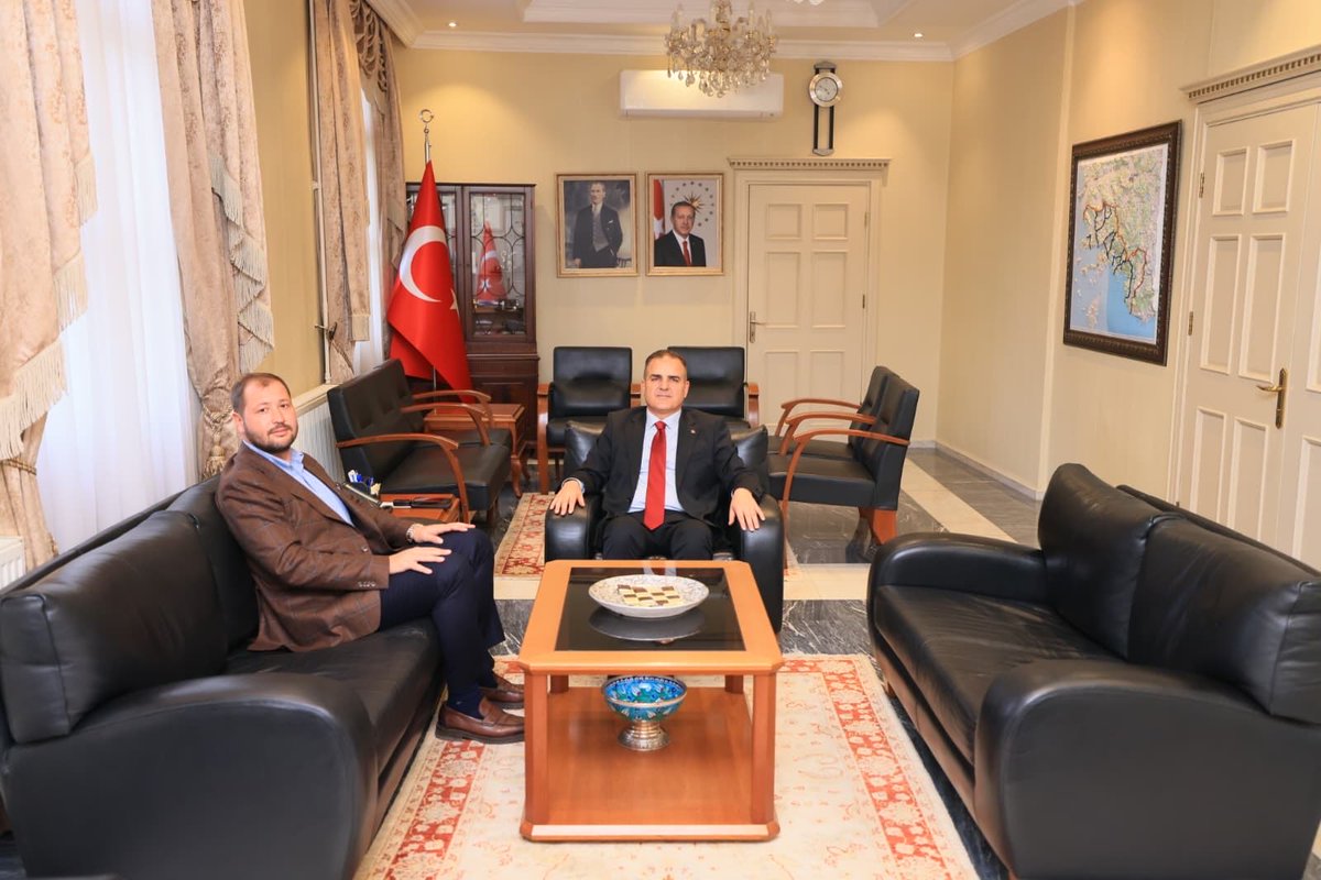 AK Parti Muğla İl Başkanı Cengizhan Güngör, Vali İdris Akbıyık'ı Ziyaret Etti