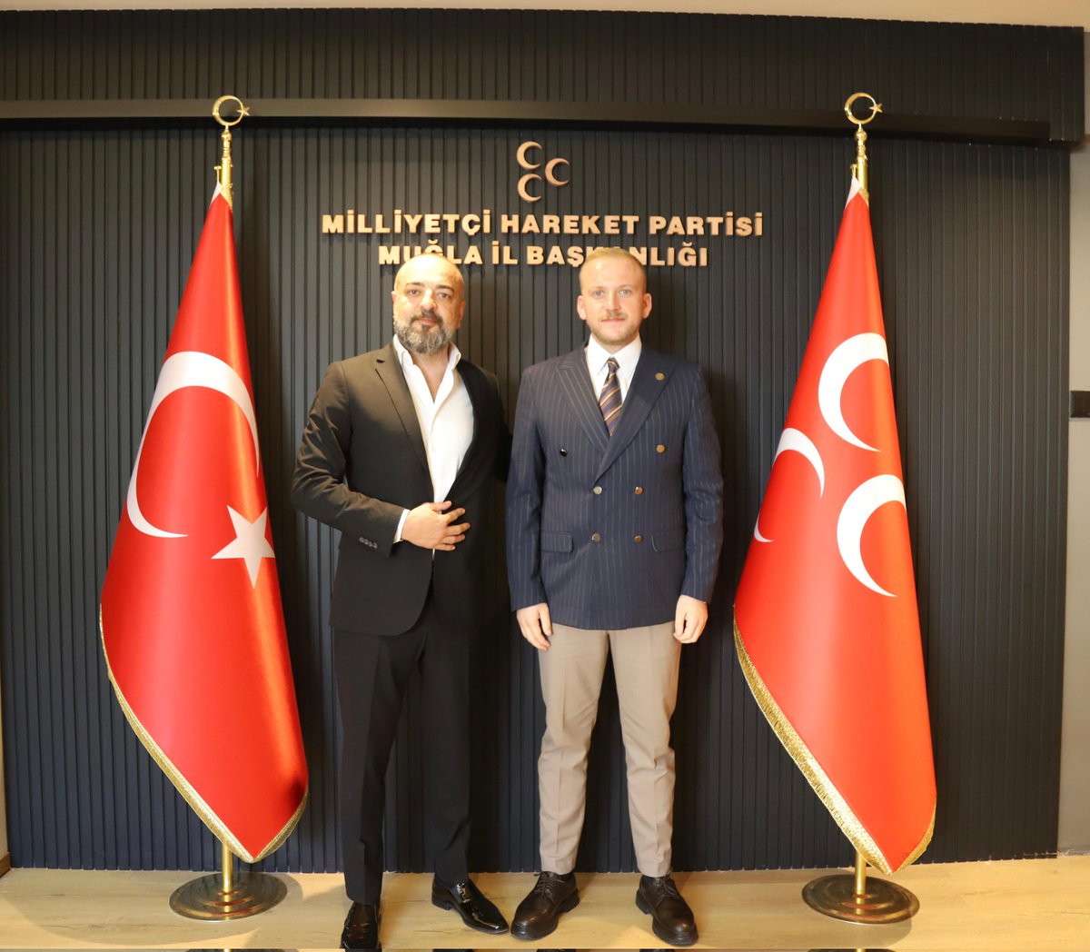 Emre Üngör, MHP Muğla İl Başkanı Burak Demirel'i Ziyaret Etti