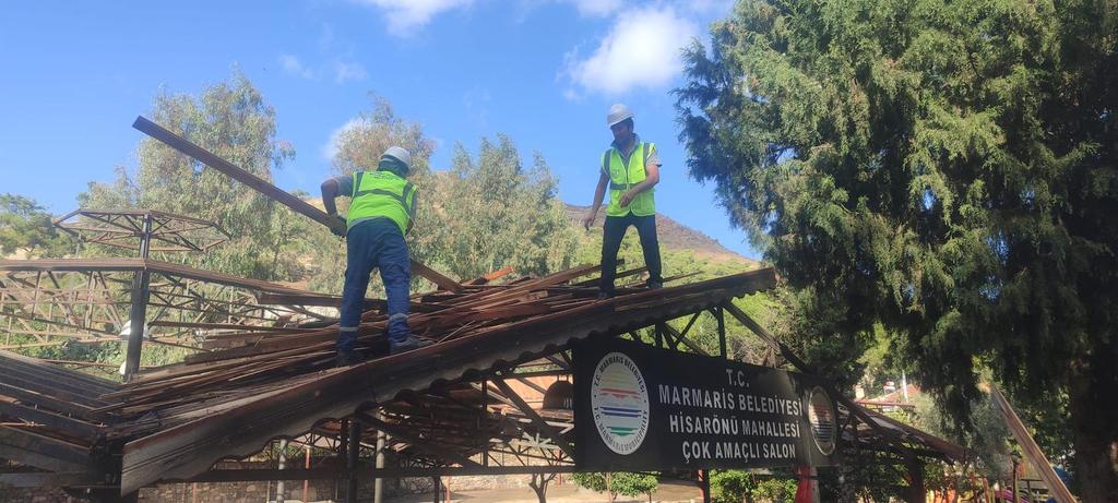 Marmaris'te Hisarönü Etkinlik Alanı Modern Bir Yüzeye Kavuşuyor