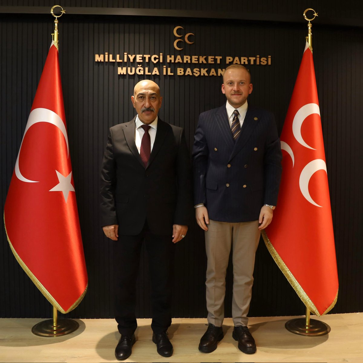 Muğla Emniyet Müdürü Karadeniz, MHP İl Başkanı Demirel'i Ziyaret Etti