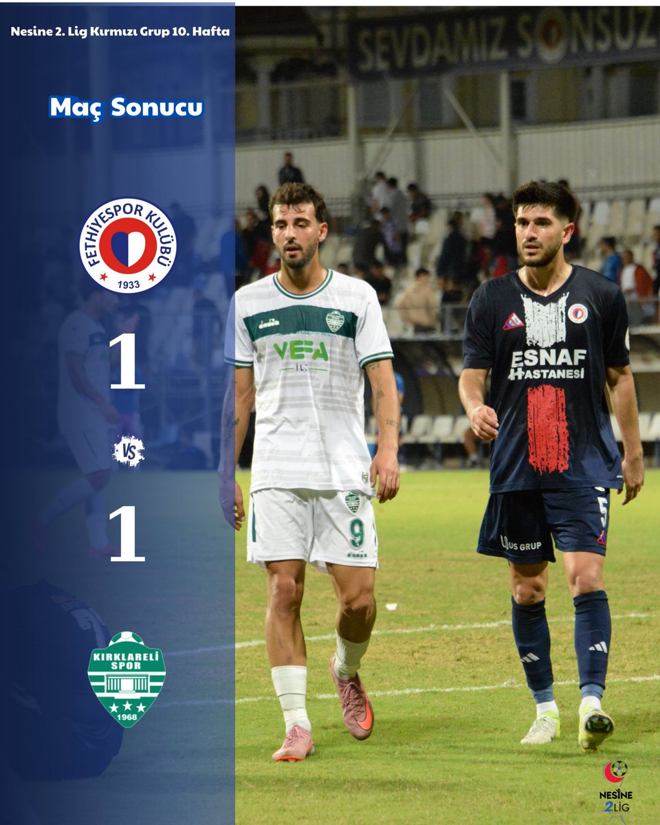 Fethiyespor, Kırklarelispor Karşısında Kritik Bir Puanla Yetindi