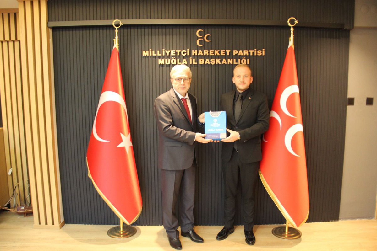 MHP Muğla İl Başkanı Burak Demirel, Muğla İl Müftüsü Dr. Rüstem Can'ı Ağırladı