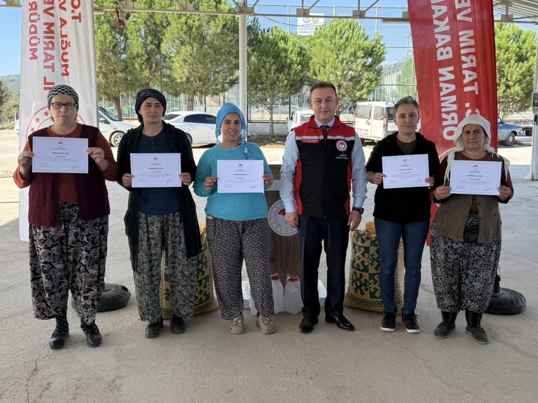 Muğla'da 38 Üreticiye Süt Hijyeni Eğitimi Belgesi Verildi
