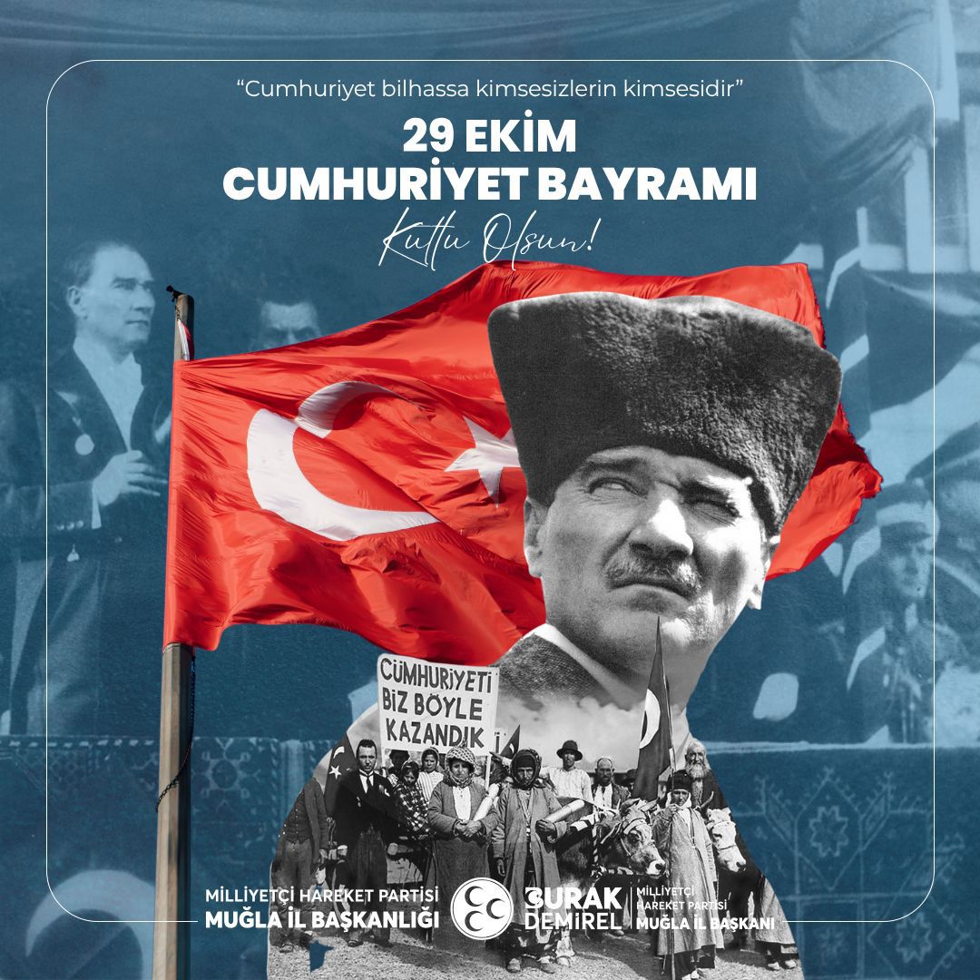 MHP Muğla İl Başkanı, 29 Ekim Cumhuriyet Bayramı'nı Kutladı