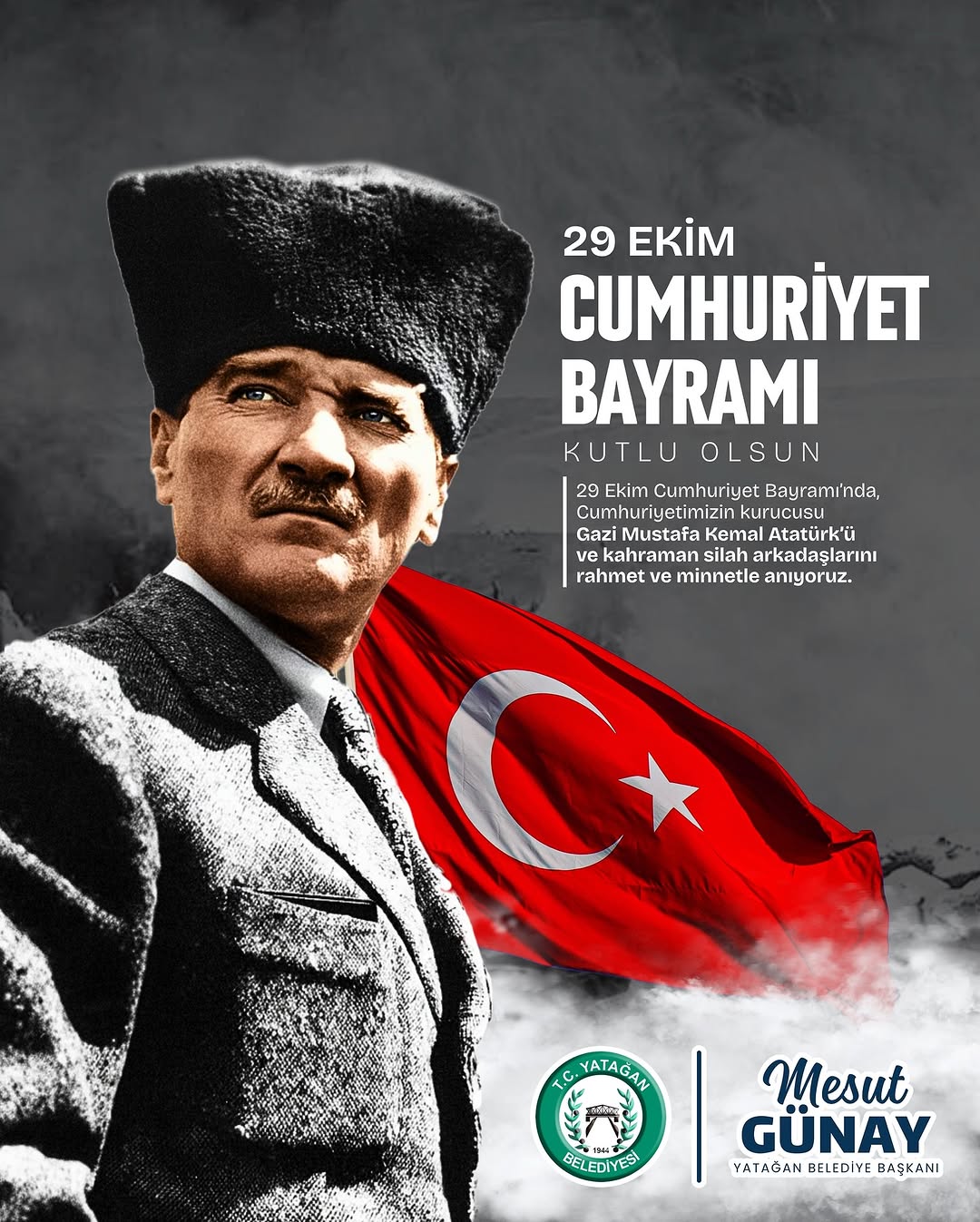 Yatağan'da Cumhuriyet'in 102. Yılı Gururla Kutlandı