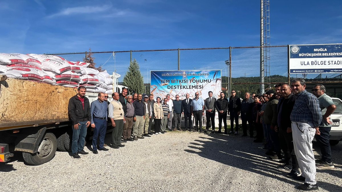 Ula ve Muğla Büyükşehir Belediyeleri'nden Üreticilere Yem Bitkisi Tohumu Desteği